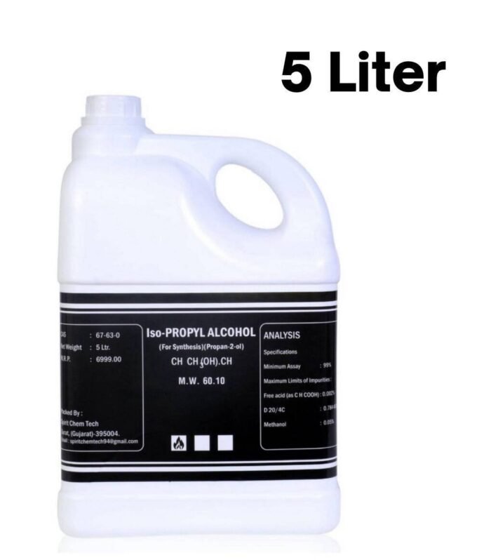 Expert  iso propyl alcohol multi purpose cleaning and sanitation 99% pure [(ch3)2-ch-oh]CAS 67-63-0 [5 Liter]