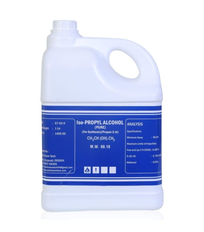 Iso-PROPYL ALCOHOL (PURE) (For Synthesis)(Propan-2-ol) CH CH (OH). CH