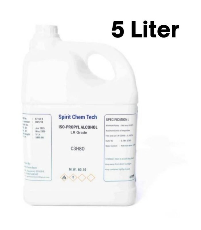 Spirit Chem Tech ISO PROPYL Alcohol LR Grade [5 liter]